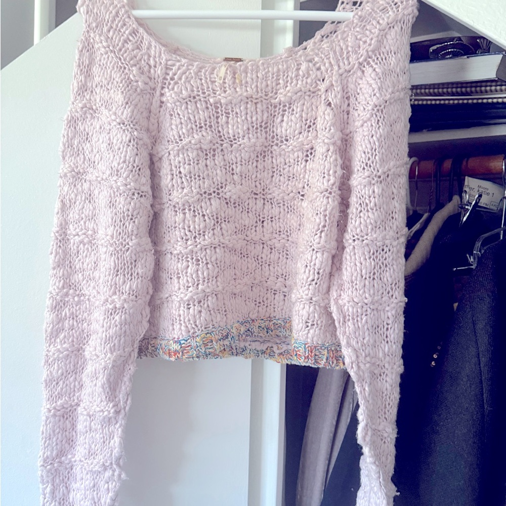 Free People Cropped Sweater